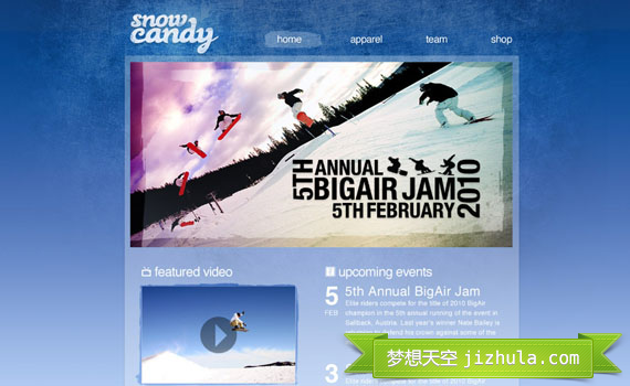 Create-gnarly-snowboarding-themed-web-design-layout-tutorials-from-2010