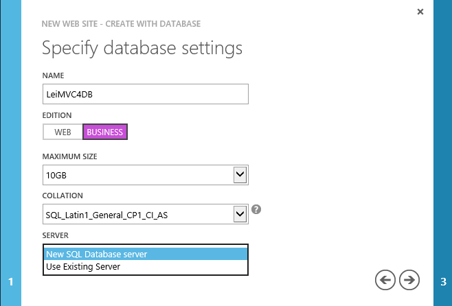 [New Portal]Windows Azure Web Site (3) 创建Web Site和云端数据库[通俗易懂]