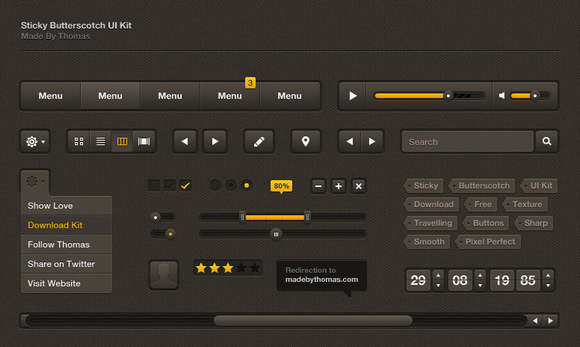 Sticky Butterscotch UI Kit