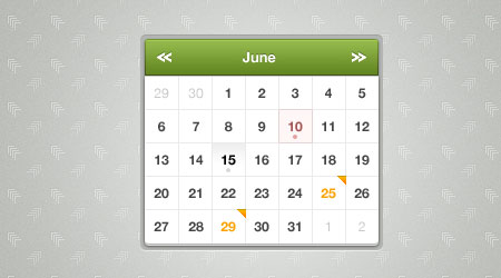 instantShift - Beautiful Free Calendar PSD Designs