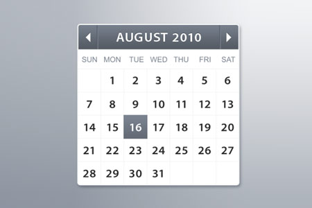 instantShift - Beautiful Free Calendar PSD Designs