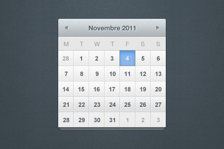 instantShift - Beautiful Free Calendar PSD Designs