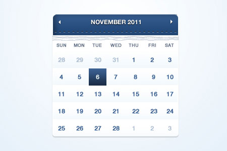 instantShift - Beautiful Free Calendar PSD Designs