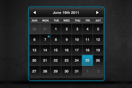 instantShift - Beautiful Free Calendar PSD Designs