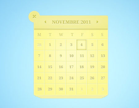 instantShift - Beautiful Free Calendar PSD Designs