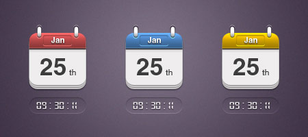 instantShift - Beautiful Free Calendar PSD Designs