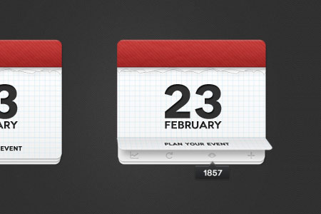 instantShift - Beautiful Free Calendar PSD Designs