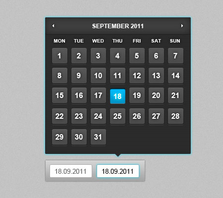 instantShift - Beautiful Free Calendar PSD Designs