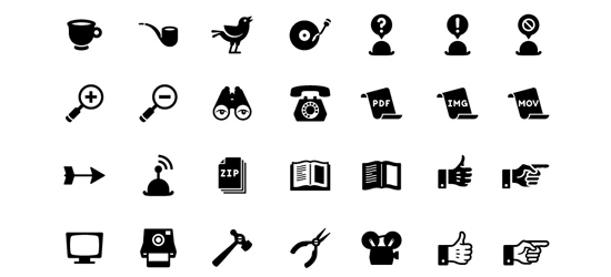 Free Glyph Icon Set 06