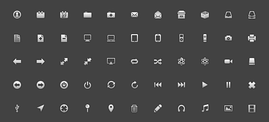 Free Glyph Icon Set