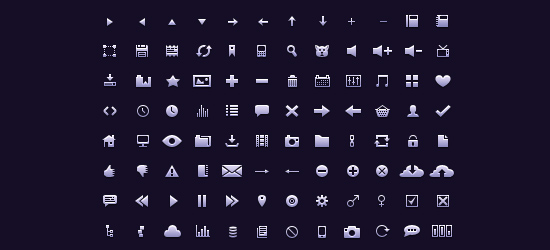 Free Glyph Icon Set 08