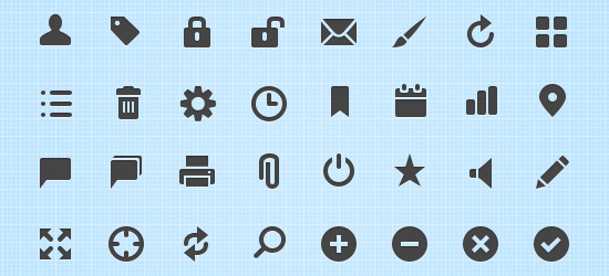 Free Glyph Icon Set 20