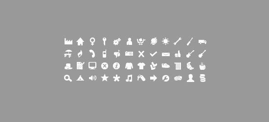 Free Glyph Icon Set 01