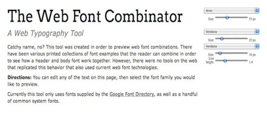 The Web Font Combinator