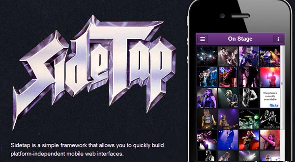 移动Web应用程序的轻量级框架：Sidetap