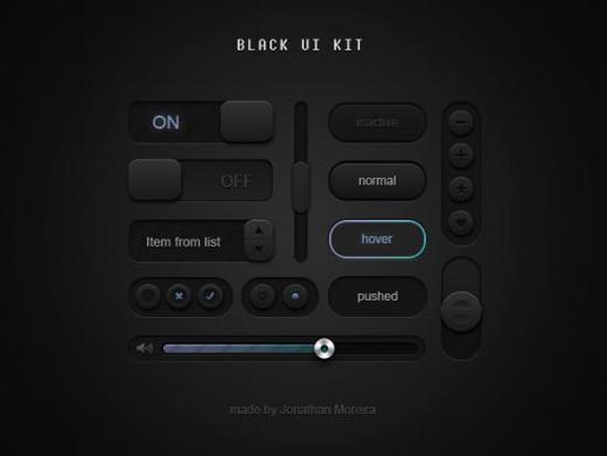 Black UI Kit