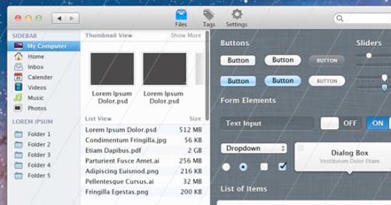 7. Mac App UI Kit