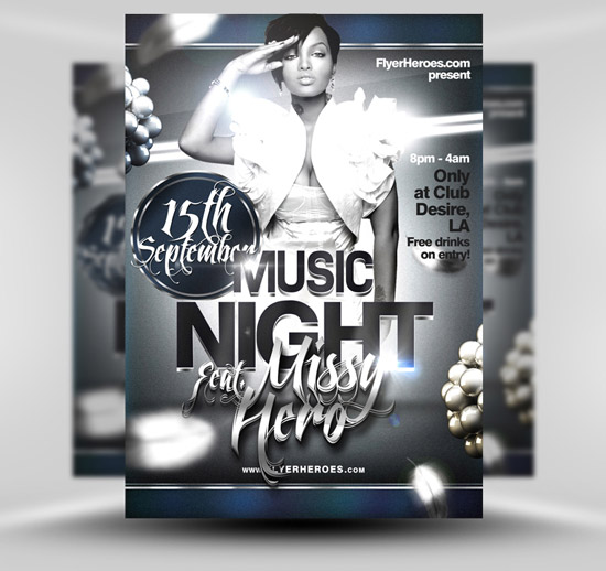 Music Night Flyer Template