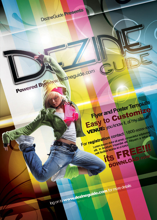 Download Free Dezine Flyer/Poster Template 