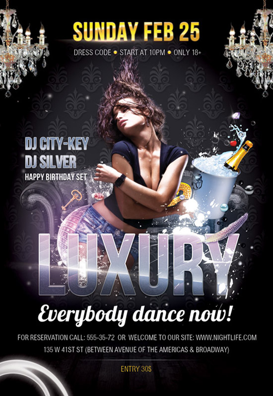 Free Flyer PSD Template - Luxury