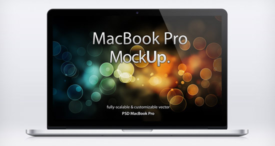 MacBook Pro Retina Psd Mockup