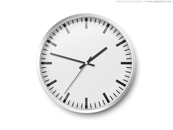 Wall clock template