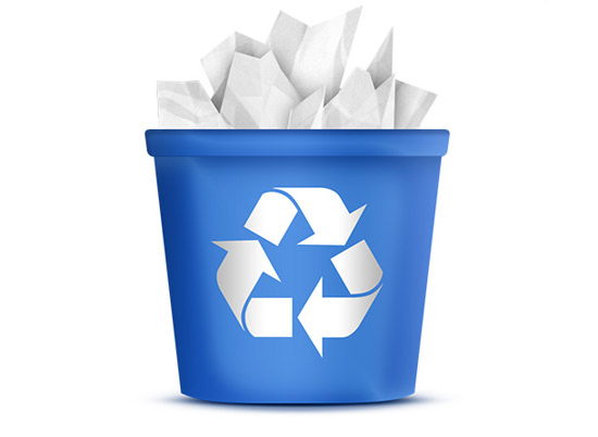 Recycling bin icon (PSD)