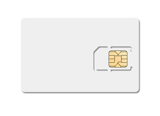 Blank SIM card