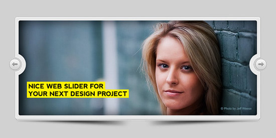 Modern image slider (PSD)