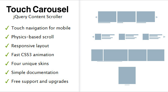 TouchCarousel  -  jQuery的内容滚轮和滑块