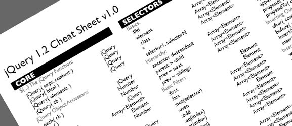 jQuery 1.2 Cheat Sheet