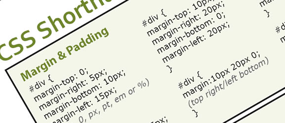 CSS Shorthand Cheat Sheet