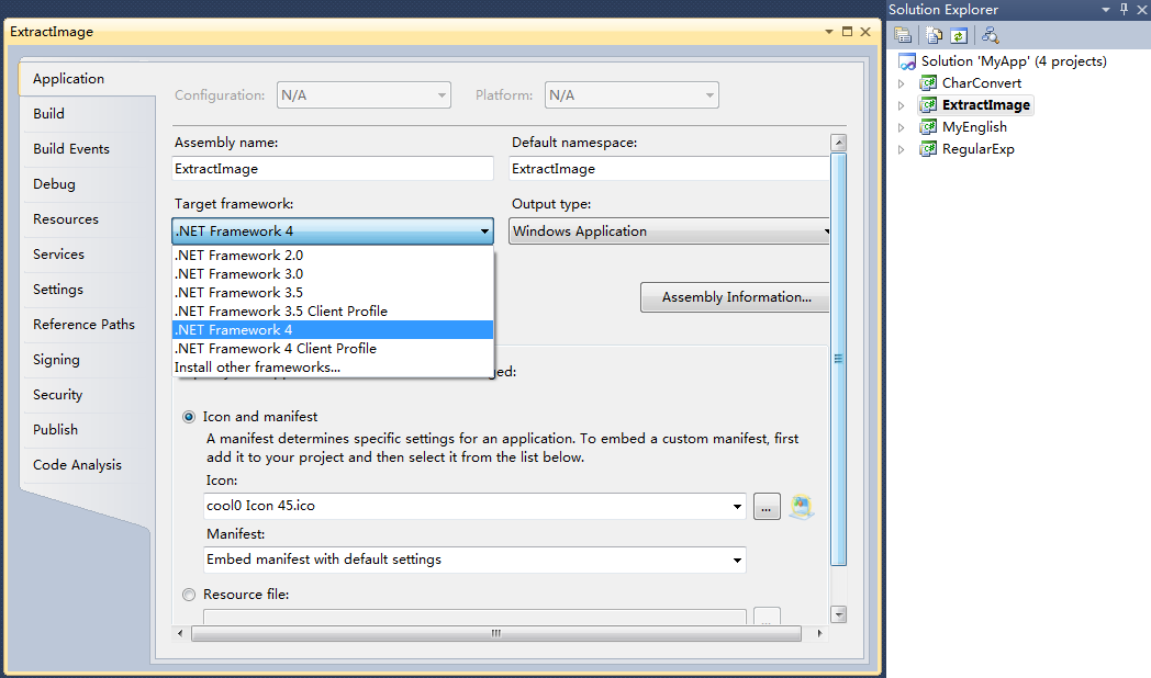 WPF选择.NET Framework 4 Client Profile提示找不到名字空间